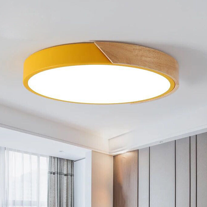 Floroux LED Plafonnier pour la chambre - Acrylique et métal Lampe encastrée ronde