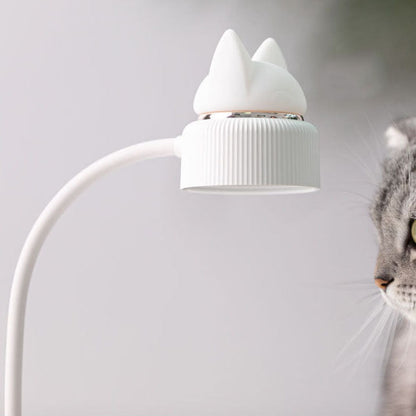 Floroux Lampe de Table LED | Design Oreilles de Chat | Amical pour les Yeux | Lampe Clip & Normale | Moderne & Créatif