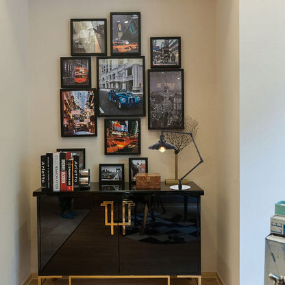 Floroux Glamour | Lampe de Table Métallique Sculpturale au Style Rétro