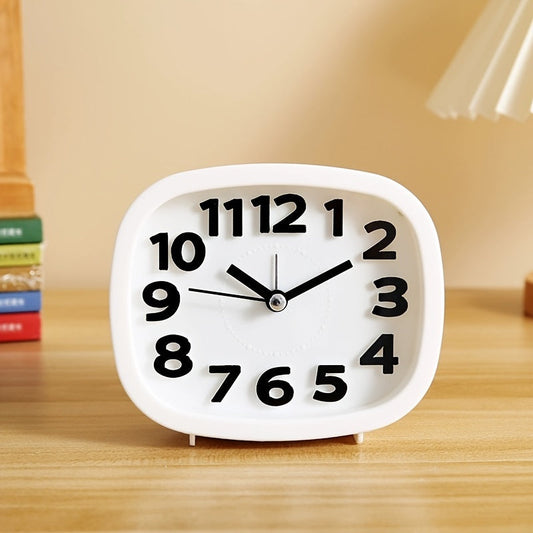 TimeSquare Horloge - Horloge de Réveil Carré 3D Élégant