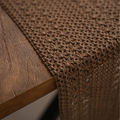 Chemin de table tricoté uni