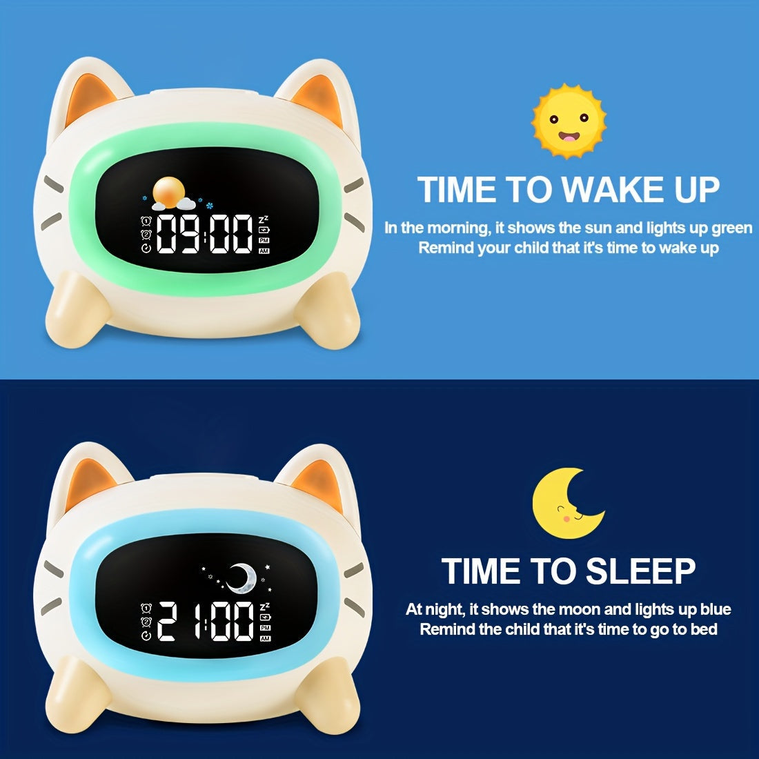 DreamClock – Réveil avec Veilleuse et Son