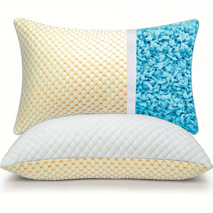 ChillPillow Breeze - Coussin Rafraîchissant en Mousse à Mémoire avec Housse en Bambou