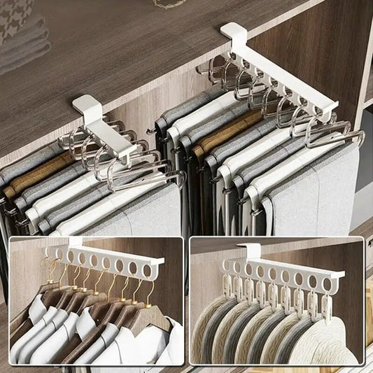 Système d'organisateur de placard extensible et gain de place Drawspace
