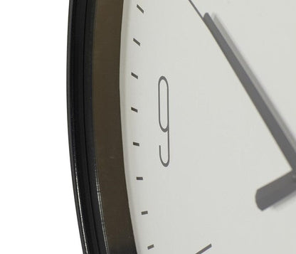 Horloge murale en verre noir Floroux