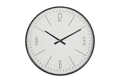 Horloge murale en verre noir Floroux