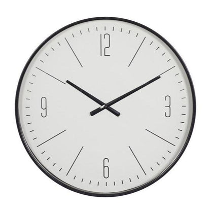 GloGlas – Horloge murale en verre noir traditionnel