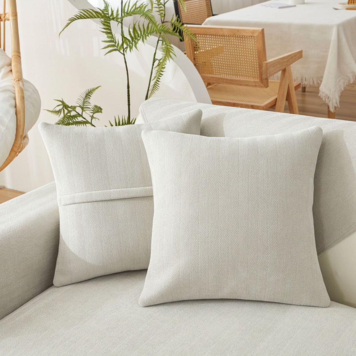 Coussin de canapé antidérapant Herringbone Housse de canapé