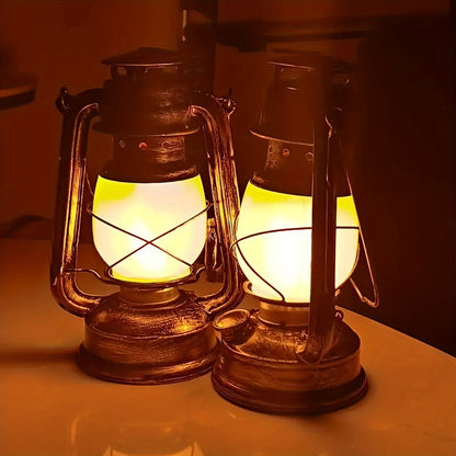 RetroGlow Lantern – Lampe LED Vintage avec effet de flamme