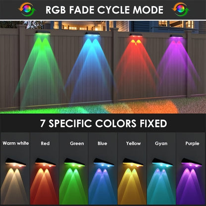 SolarShine Applique Murale - Éclairage Solaire LED Coloré pour l'Extérieur