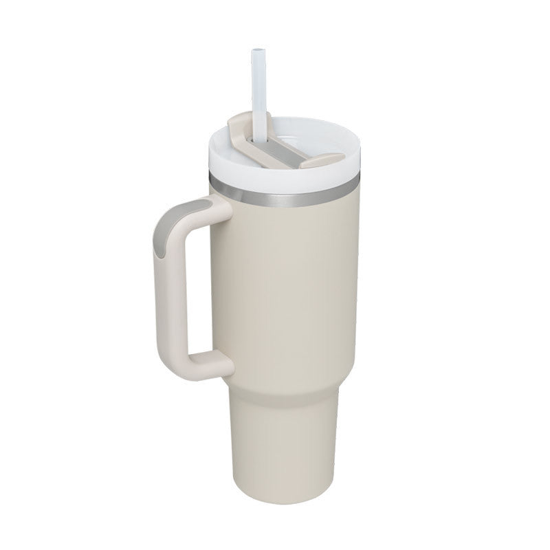 Tasse isolante avec anse et paille | 1200 ML