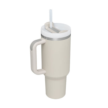 Tasse isolante avec anse et paille | 1200 ML