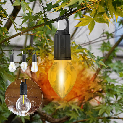 Floroux Outdoor Hanging Lamp | Type-C Charging Function | Retro Bulb | Camping Lighting 2023