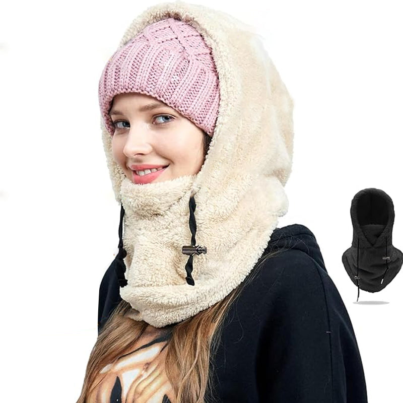 FrostGuard 3-en-1 Bonnet d'Hiver – Chaud & Coupe-Vent