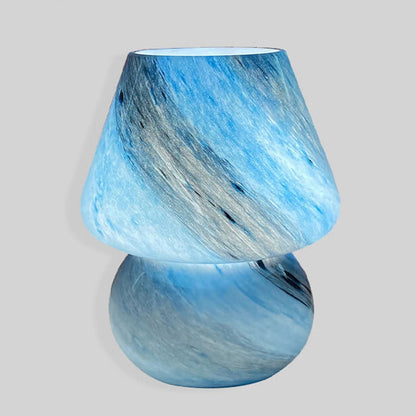 Lampe à champignon en verre design planétaire fait à la main 1 lumière