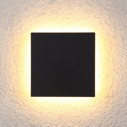 Floroux - Applique LED moderne élégante en métal noir pour intérieur et extérieur