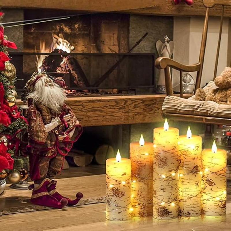 Floroux - Bougies LED sans fil avec effet de flamme réaliste