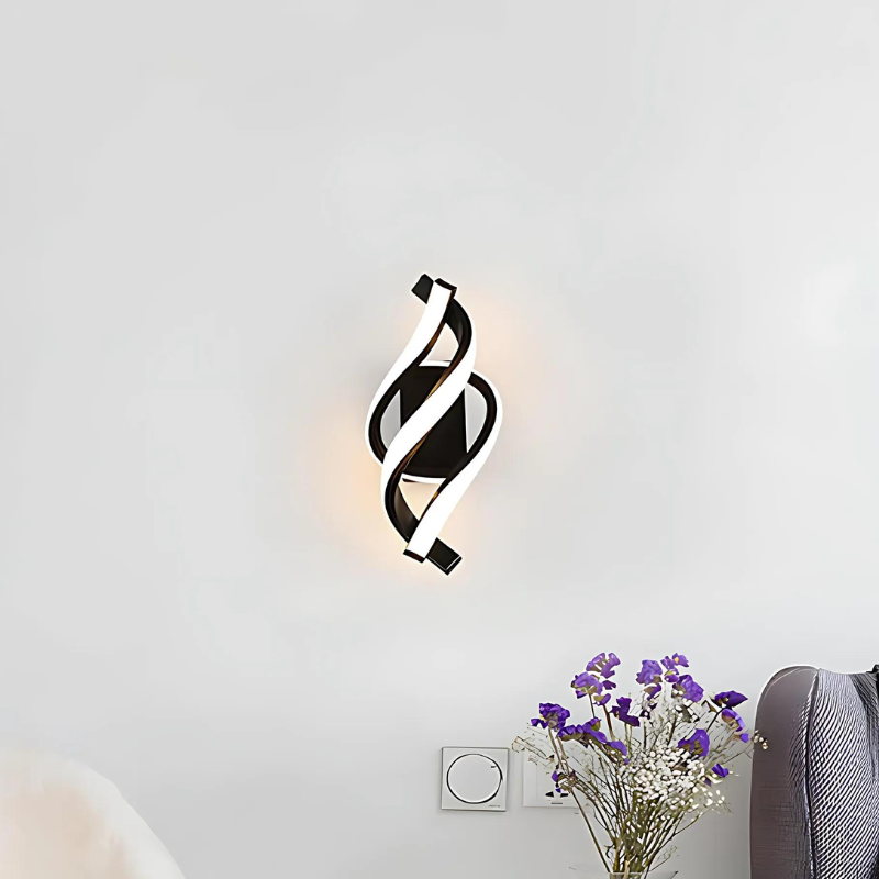 Floroux - Applique murale LED élégante au design en spirale