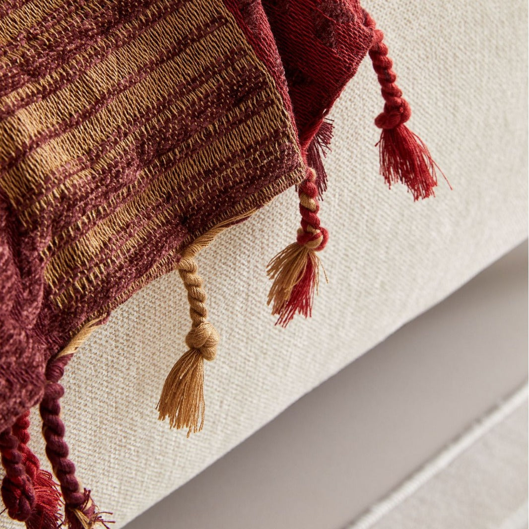 Couverture de canapé/couverture de style tribal aux couleurs vibrantes