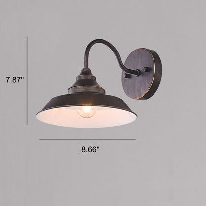 Floroux Applique Murale Industrielle Vintage | Design en Fer | 1/2-flamme | Ambiance Rustique