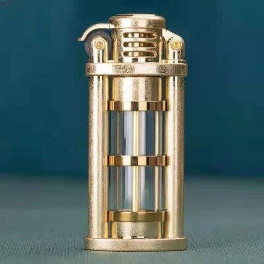 Transparent Briquet Floroux | Wind resistant | Gas flame | Elegant design