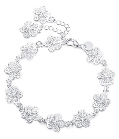 Bracelet en filigrane argent élégant avec des maillons uniques