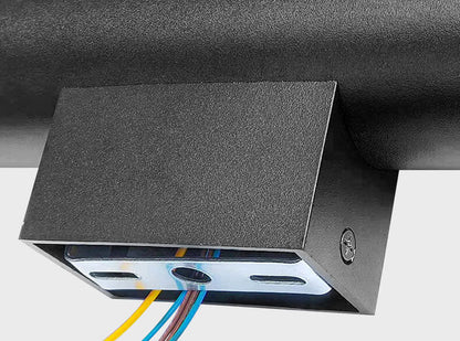 Floroux Applique Murale en Aluminium Cylindrique | 2 ampoules | Design Moderne | Intérieur & Extérieur