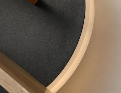 Floroux Creative Applique Murale Ronde Plate LED 1 Lumière Avec Port USB Et Interrupteur