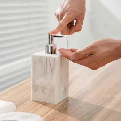 Floroux Marble Bathroom Set 5 Pieces | Elegant Design | Luxurious Bathroom Accessories for the Home