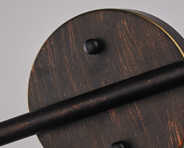 Floroux Applique Murale Industrielle Vintage | Design en Fer | 1/2-flamme | Ambiance Rustique