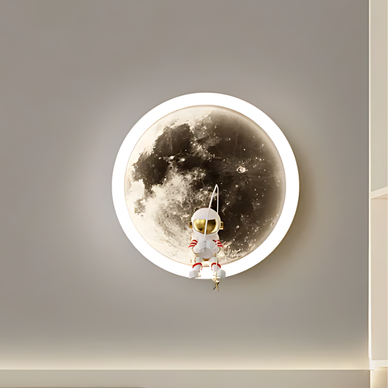 Floroux - Lampe murale LED d'astronaute fascinante pour soirées romantiques