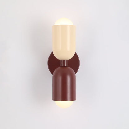 Applique Murale LED Morandi Moderne 2-flamme Noire Intérieur/Couloir Métal