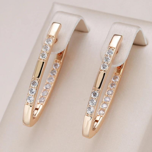 Boucles d'oreilles Celeste – Boucles d'oreilles en zirconium élégantes pour vêtements de soirée