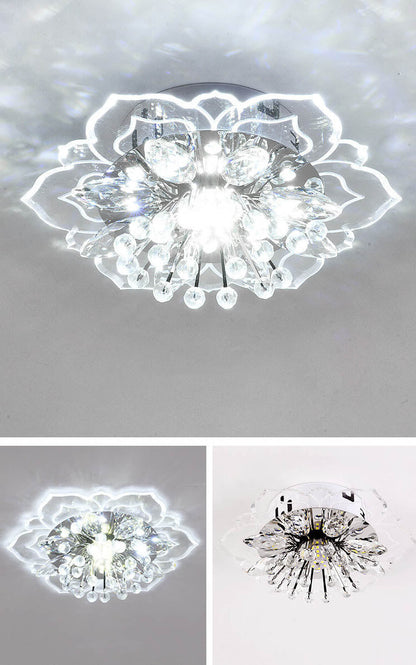 Floroux LED Crystal Ceiling Light | Flower Shape | Modern Design | Energy Saving | Decorative Lighting