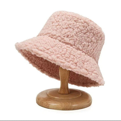 CozySheep Chapeau - Chaud Bucket Teddy pour les jours d'hiver
