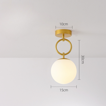 Floroux - Plafonnier en verre chandelier