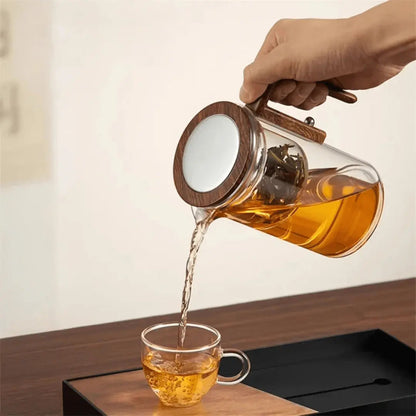 ClearBrew – Élégante Théière Transparente pour Café & Thé