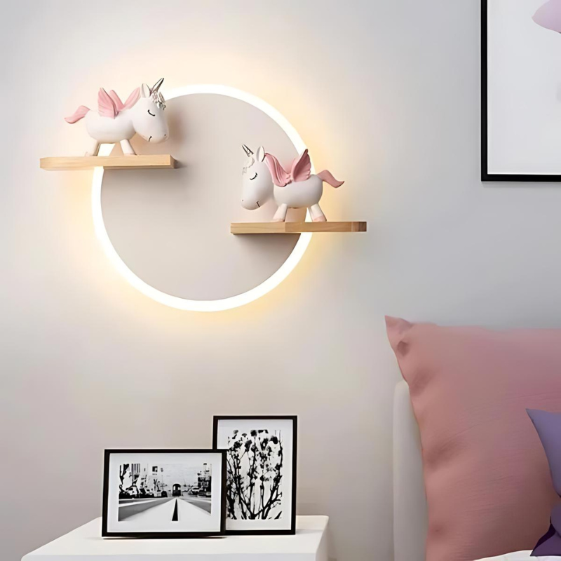 Floroux - Lampe murale nordique magique pour une chambre d'enfant enchanteresse