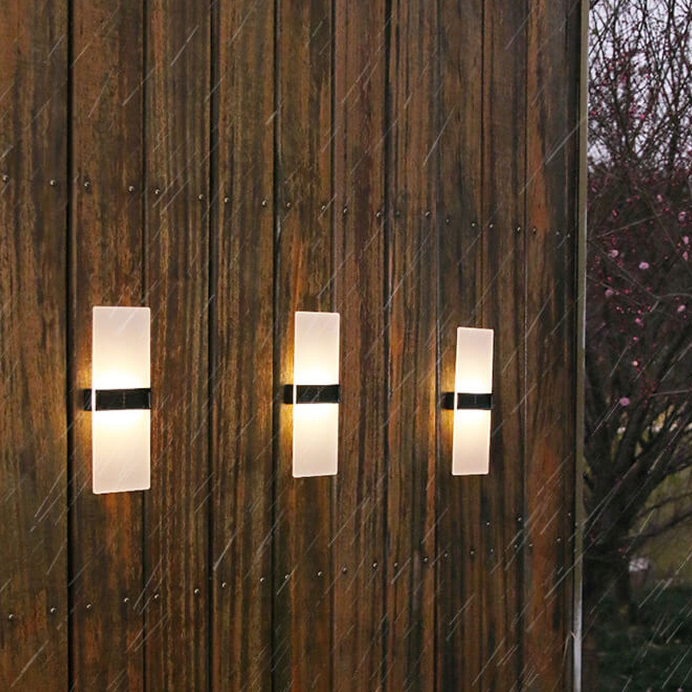Floroux Lampe Murale Solaire LED | Résistante aux Intempéries | Éclairage Extérieur Alimenté par Solaire | Décor de Jardin & Terrasses