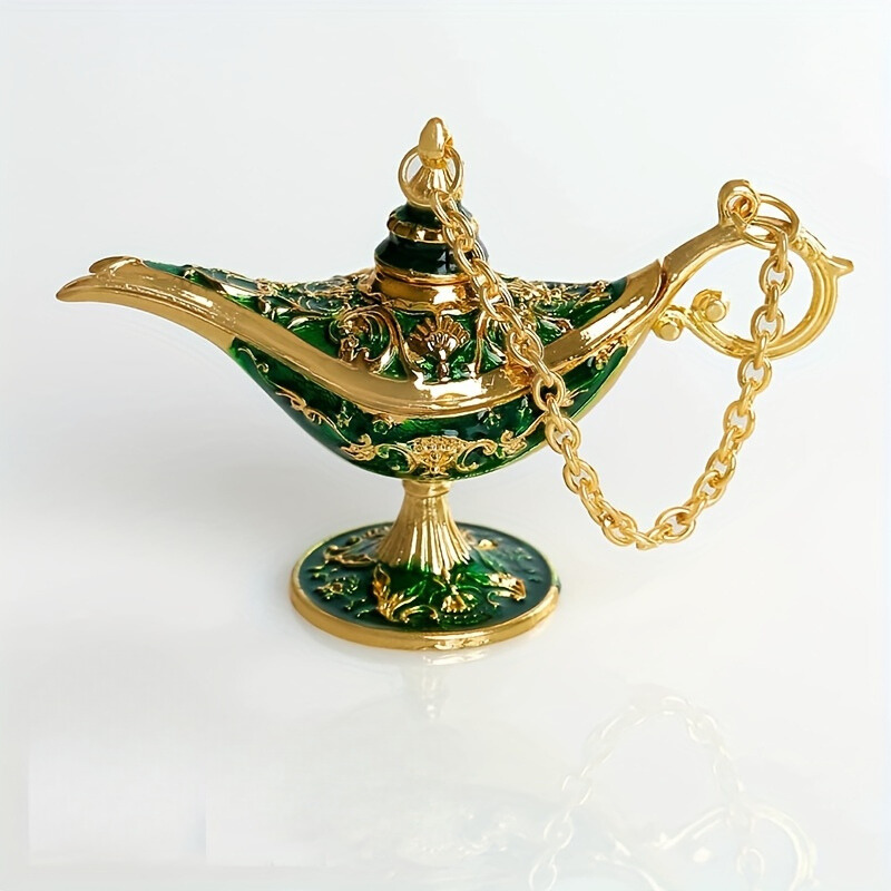 AladdinWish Lamp – Vintage Éclairage à Huile en Métal