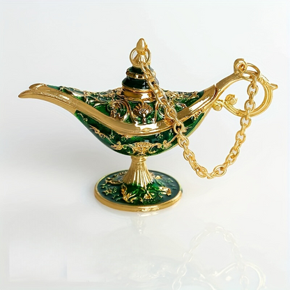 AladdinWish Lamp – Vintage Éclairage à Huile en Métal