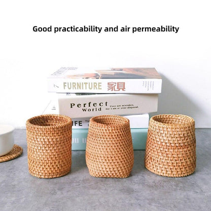 Handwoven storage basket Floroux | Rattan basket for the home | Decorative and functional storage