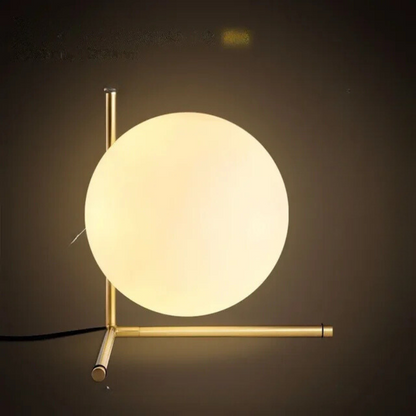 VerreLume – Lampe de Table en Verre Élégante pour Lecture et Décoration
