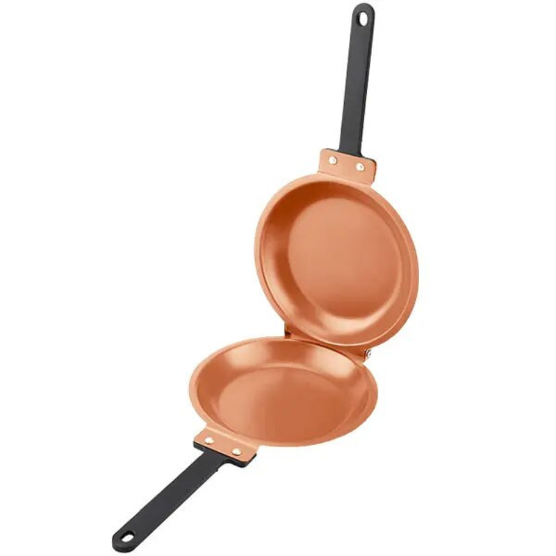 FlipMaster - Poêle à crêpes double face avec revêtement antiadhésif