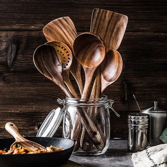 TeakCraft – Ustensiles de cuisine durables en teck