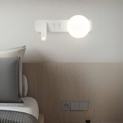 Floroux - Élégante lampe de lune d'ambiance applique