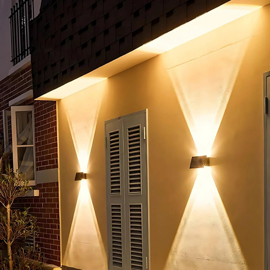 Floroux | Lampe de balcon solaire avec lumière LED chaude