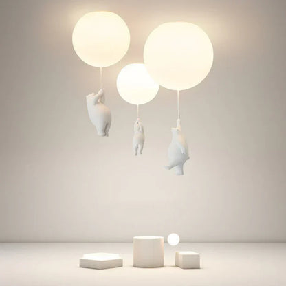 CloudBear – Lampe de plafond enfant ludique avec ballon