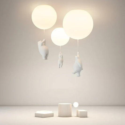 CloudBear – Lampe de plafond enfant ludique avec ballon