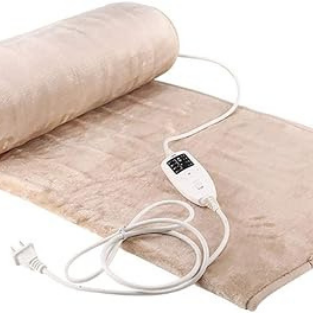Floroux - Couverture chauffante électrique en flanelle confortable et imperméable
